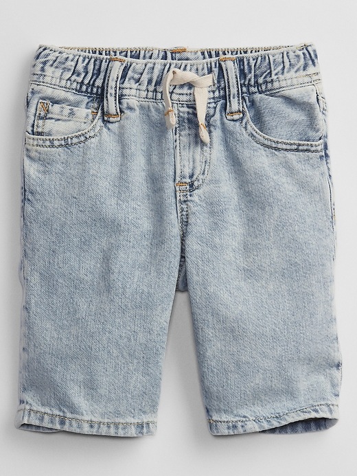 Image number 1 showing, Toddler Pull-On Denim Shorts