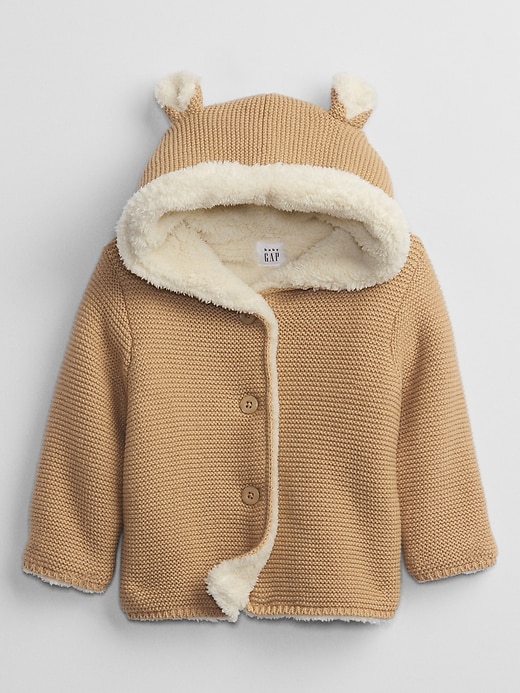 Image number 1 showing, Baby Bear Sherpa-Lined Hoodie