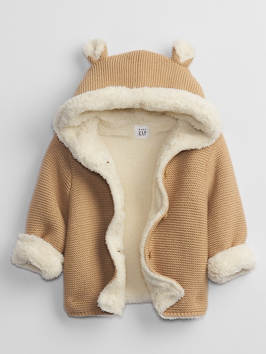 Image number 2 showing, Baby Bear Sherpa-Lined Hoodie