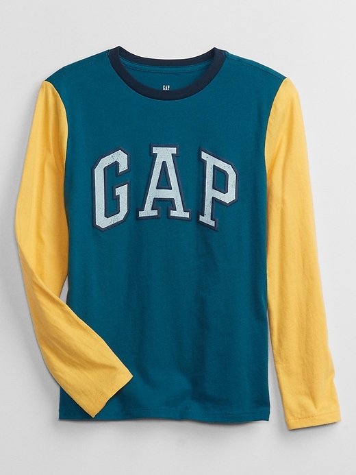 View large product image 1 of 1. Kids Gap Logo Colorblock T-Shirt