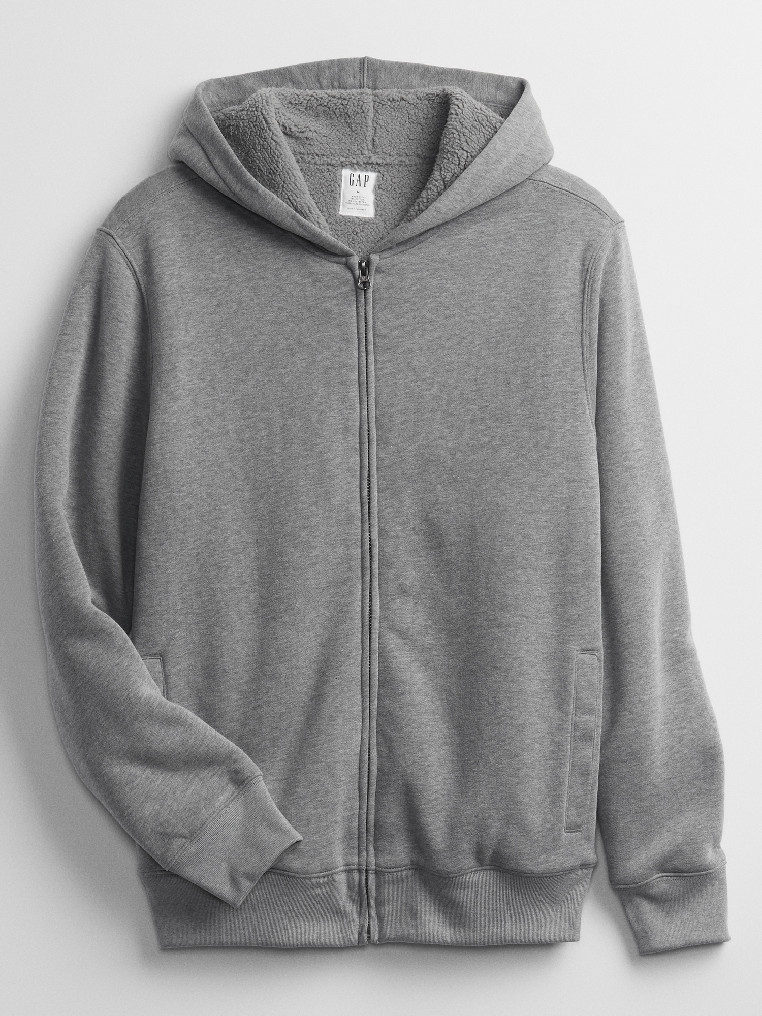 Sherpa Lined Hoodie Gap Factory sherpa-hoodie-gap