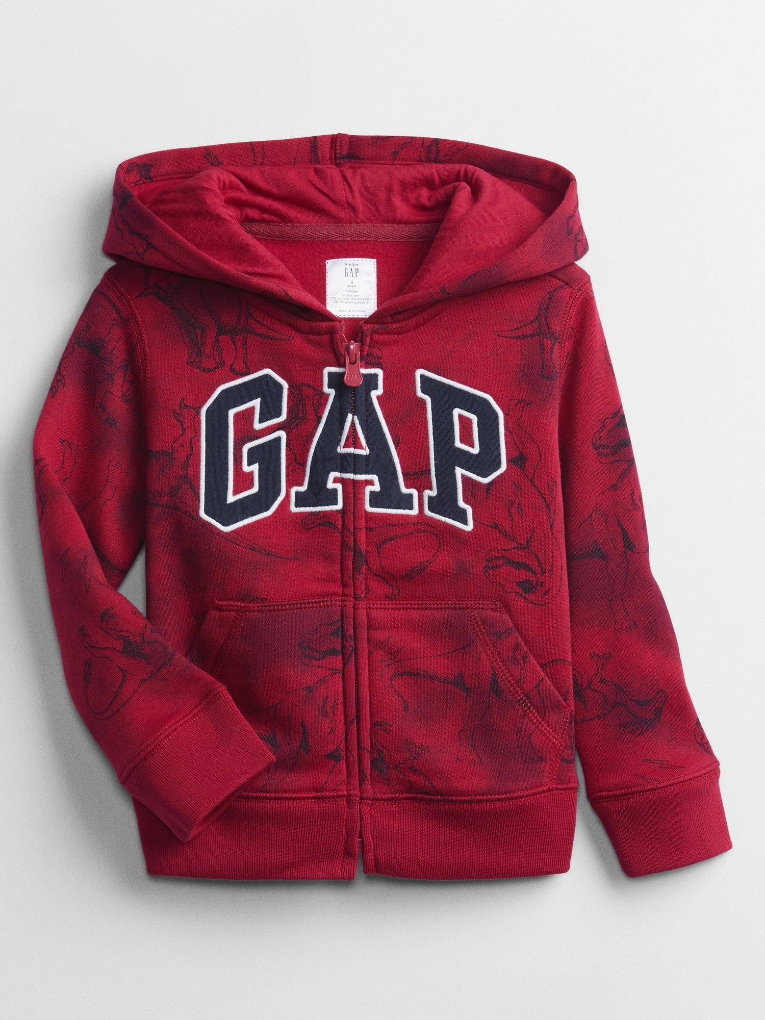 babyGap Logo Print Zip Hoodie