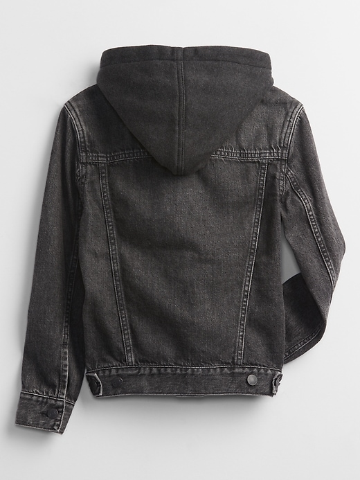 Image number 2 showing, Kids Hoodie Denim Icon Jacket