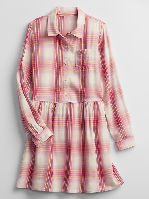 View large product image 1 of 1. Kids Button-Front Shirtdress