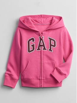 NEW babyGap GAP Boys Arch LOGO Hoodie Full Zipper Hooded Sweatshirt SHERPA *E9 