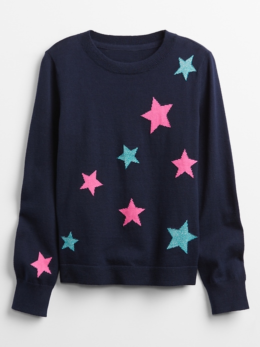 View large product image 1 of 1. Kids Print Pullover Sweater