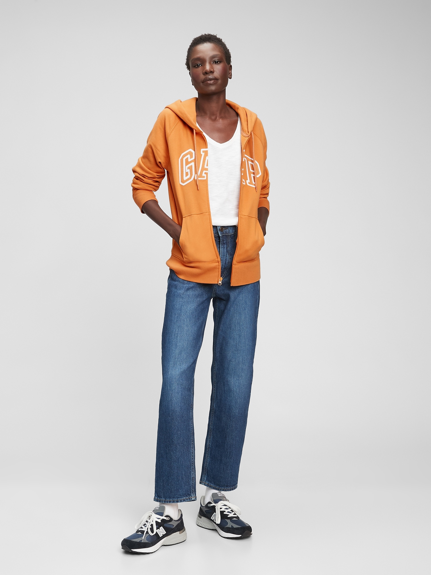 gap2224 Jose Color-Block Logo Zip Jacket