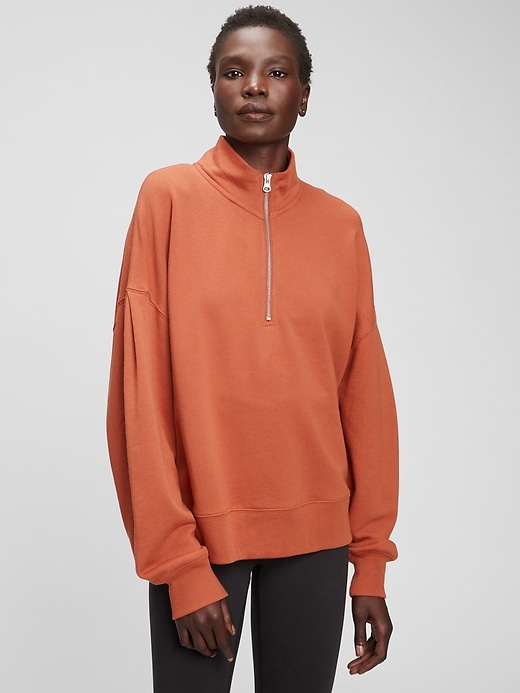 View large product image 1 of 1. Half-Zip Mockneck Sweatshirt