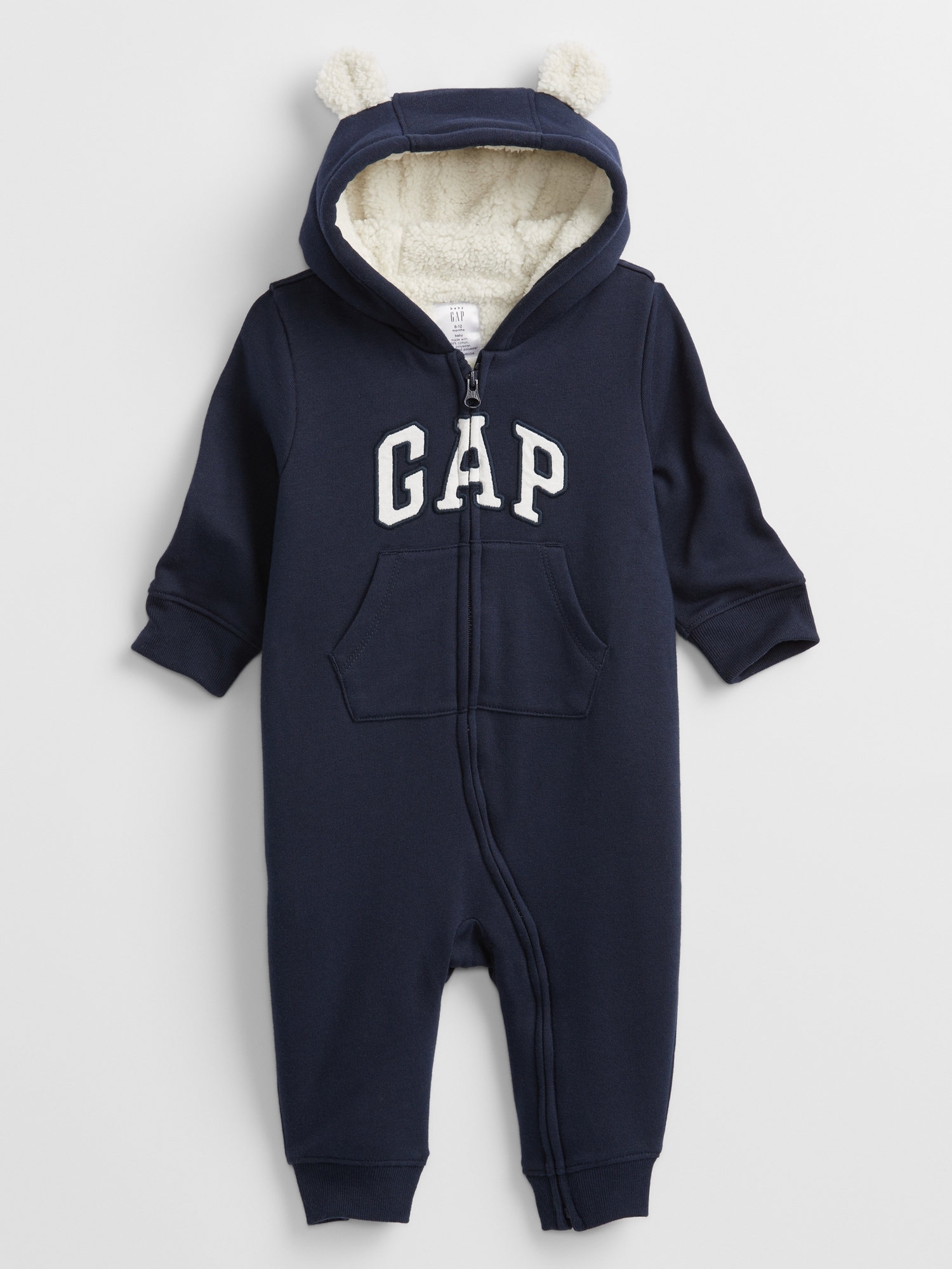 Baby Gap Logo Sherpa-Lined One-Piece