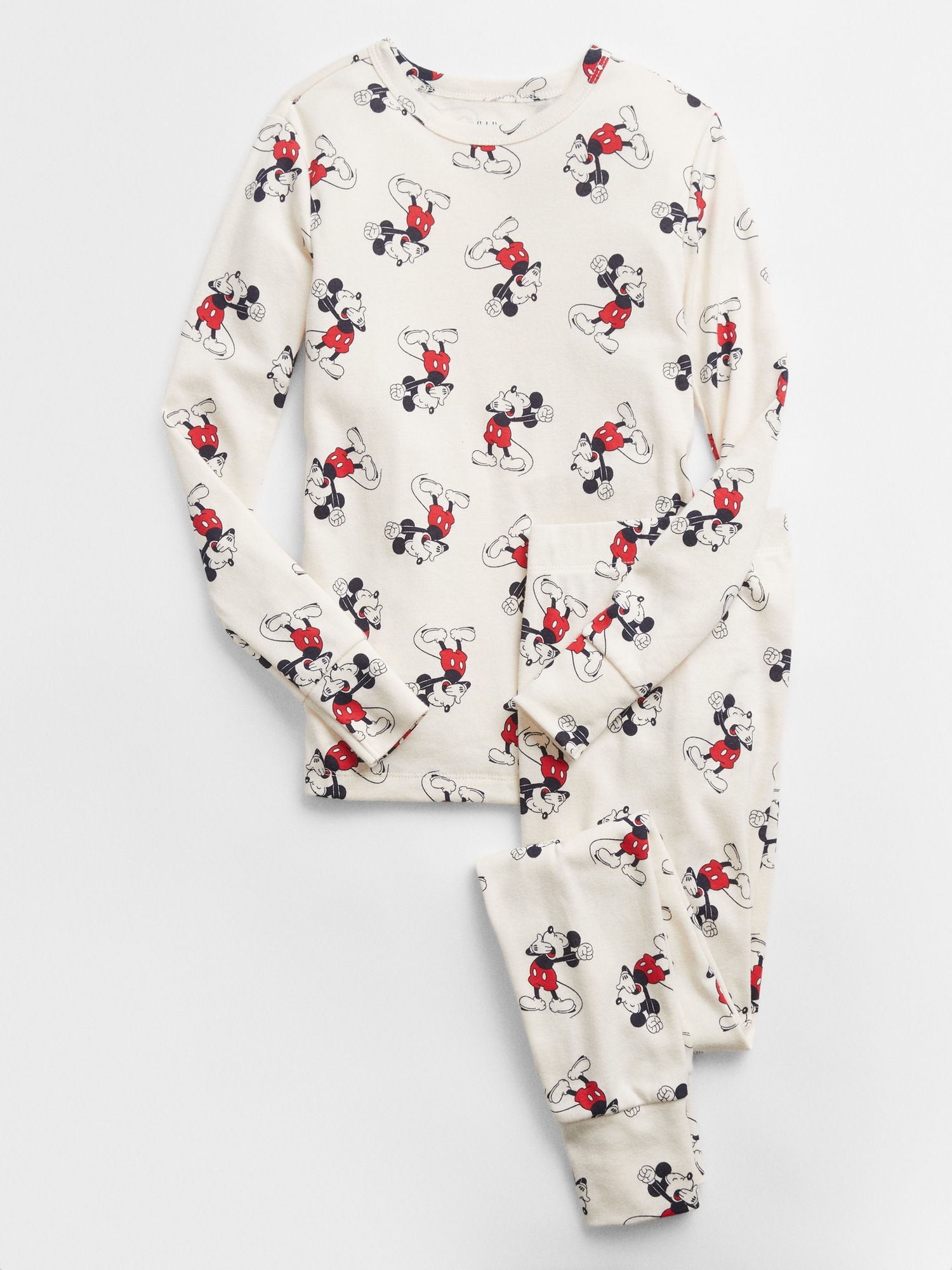 GapKids Disney 100 Organic Cotton Mickey Mouse PJ Set Gap Factory
