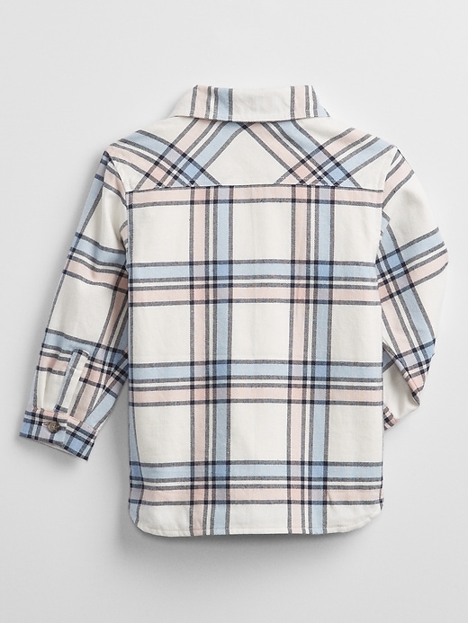 Image number 2 showing, Toddler Plaid Sherpa-Lined Shirt Jacket