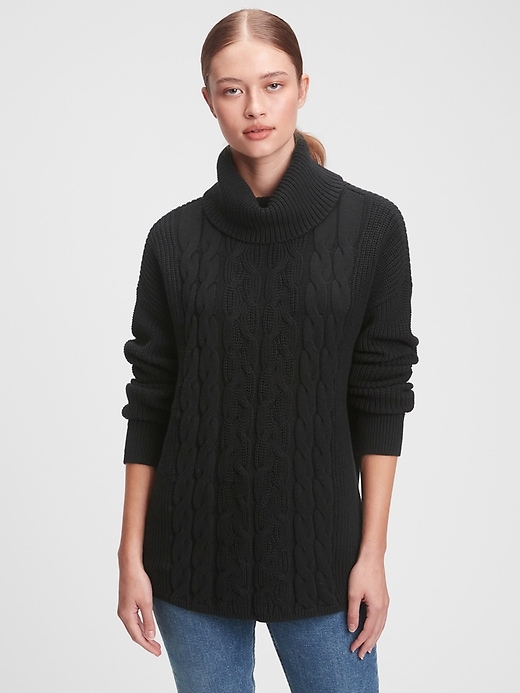 Image number 10 showing, Cable-Knit Turtleneck Sweater