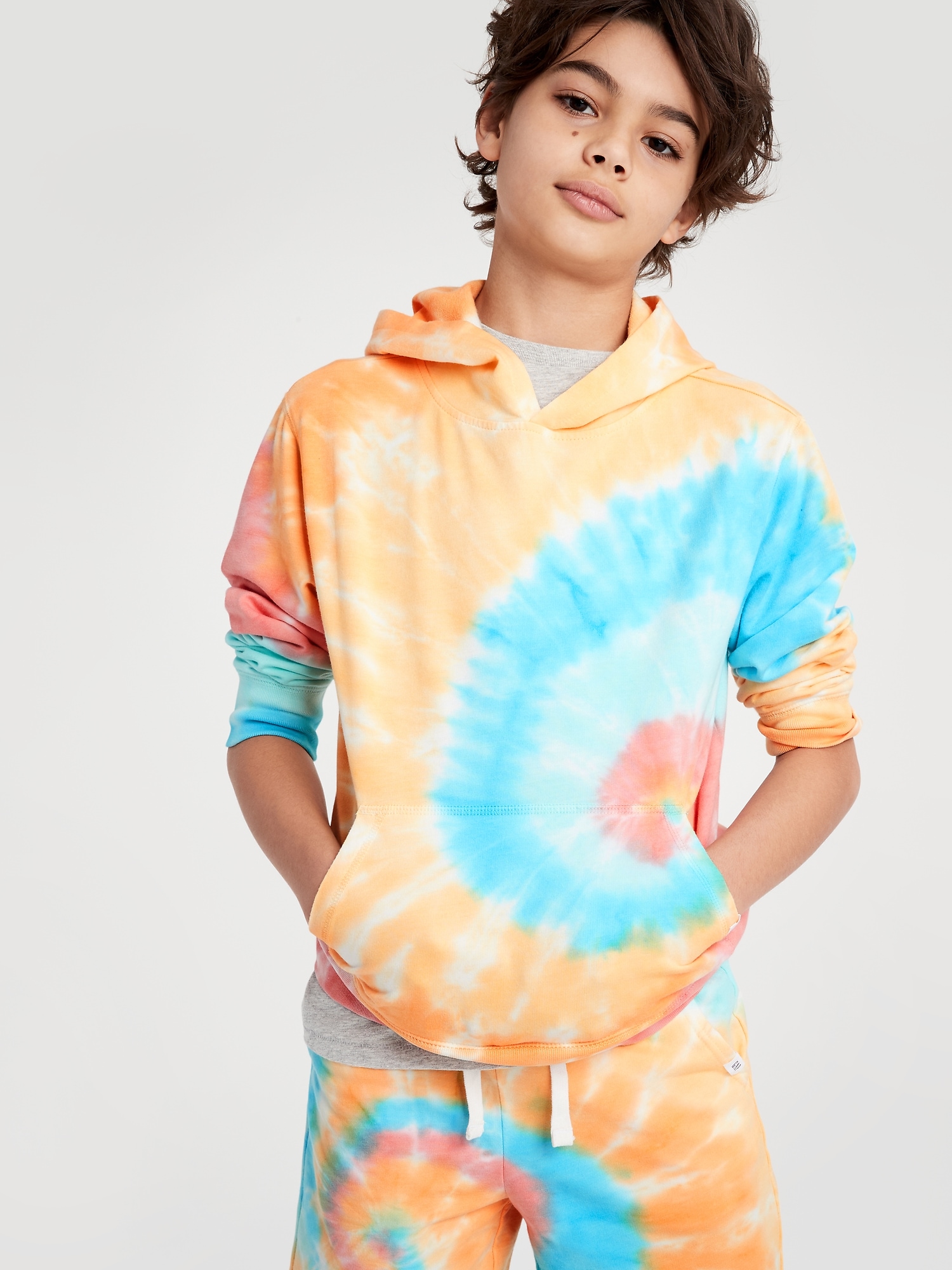 Boys tie dye hoodie deals