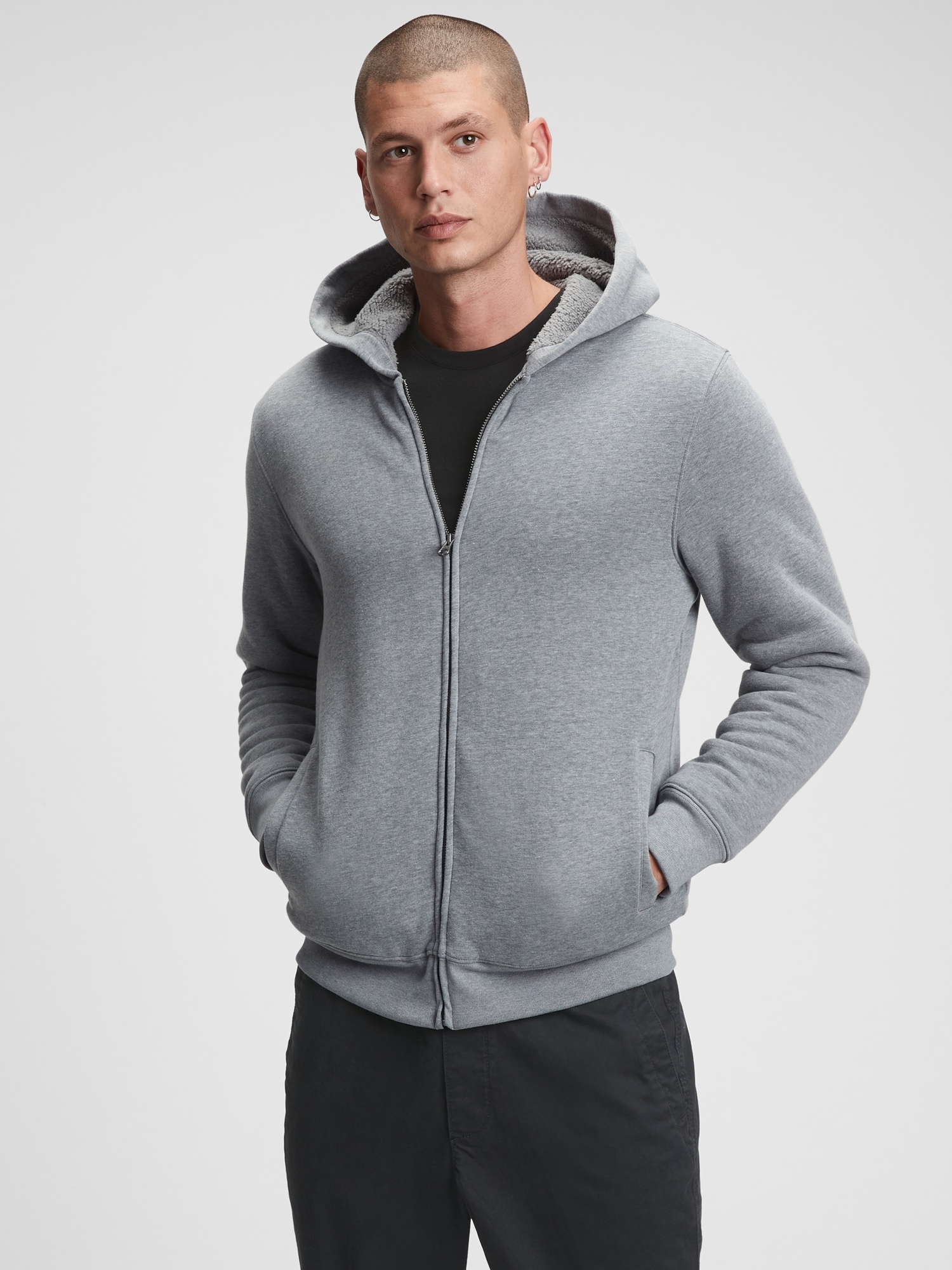 Sherpa-Lined Hoodie | Gap Factory