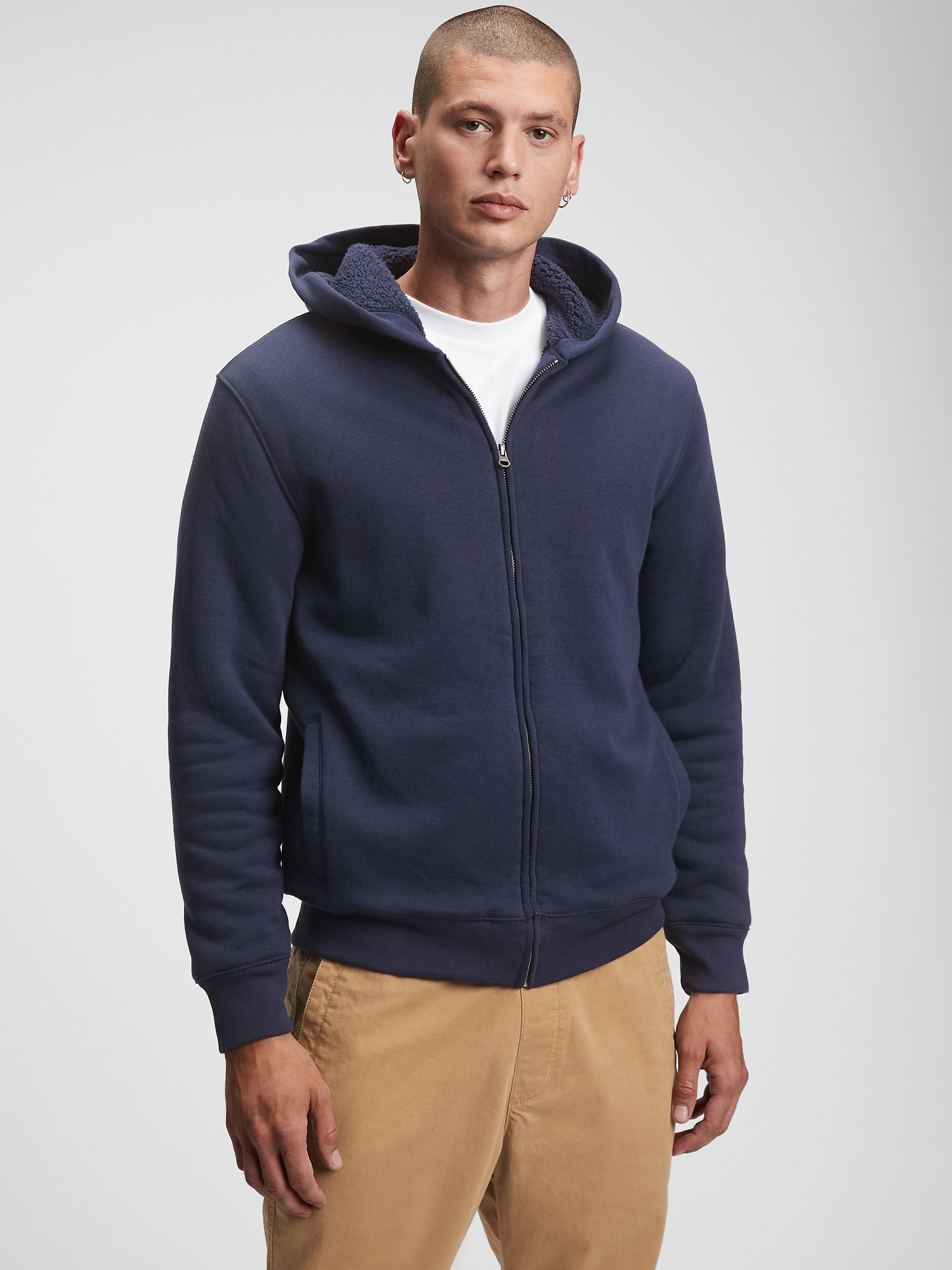 Sherpa-Lined Hoodie | Gap Factory