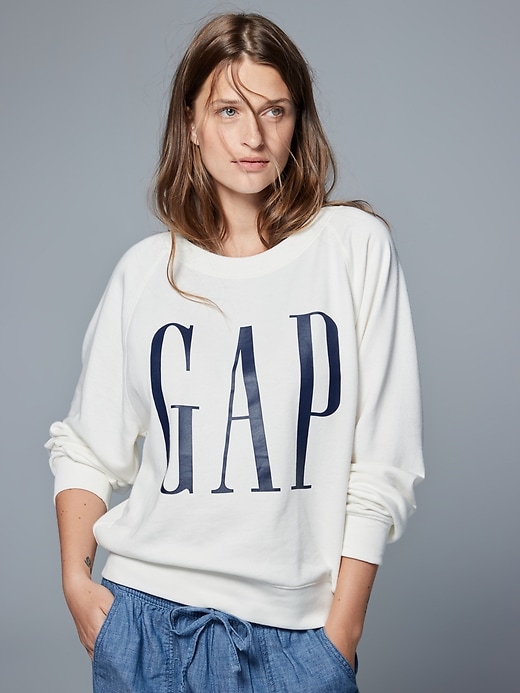 Gap Logo Crewneck Sweatshirt Gap Factory