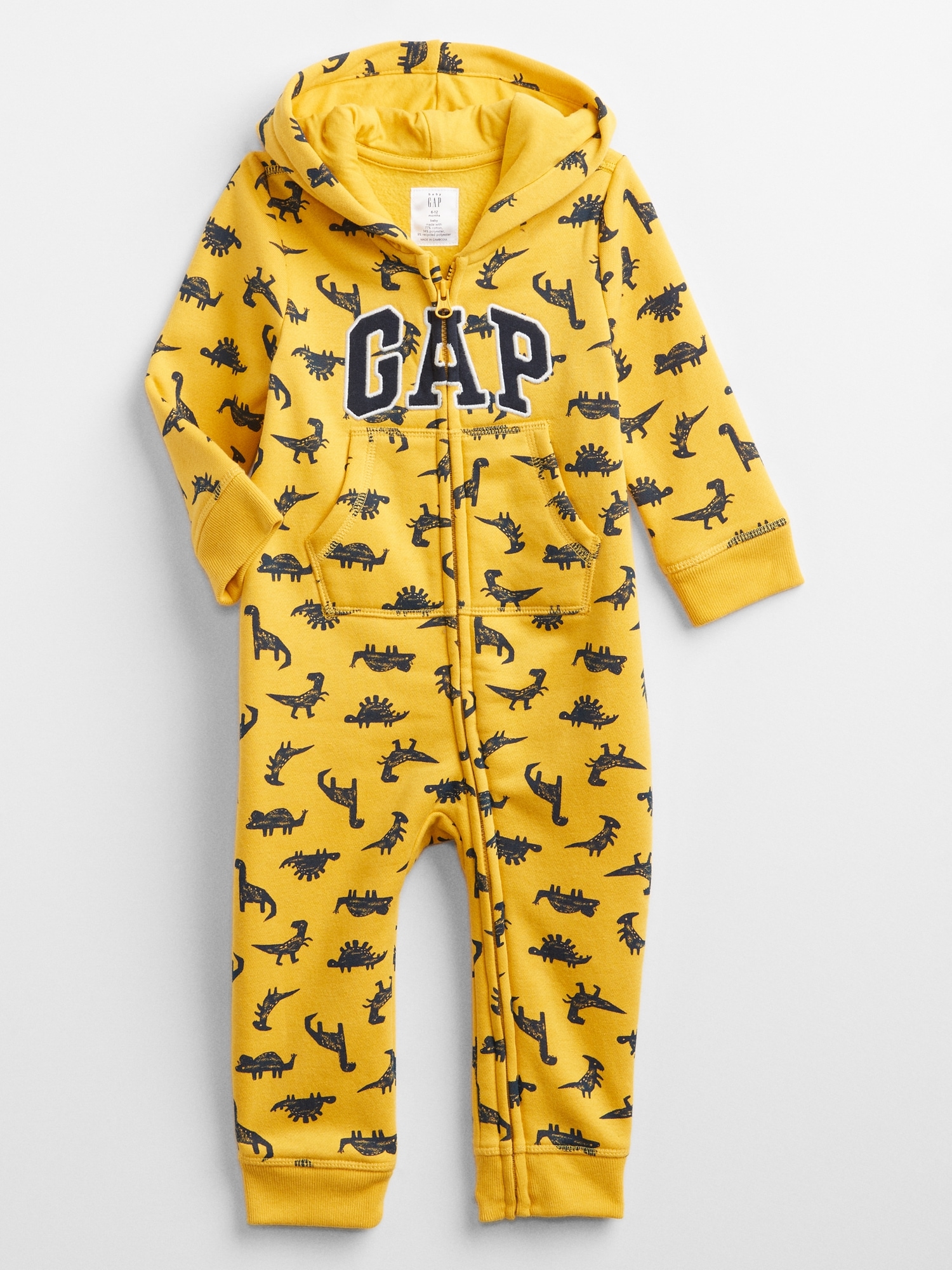 ☆人気☆【babylclub】☆Gold button hoodie onepiec.e☆ Baby Gap Logo One-Piece | Gap Factory