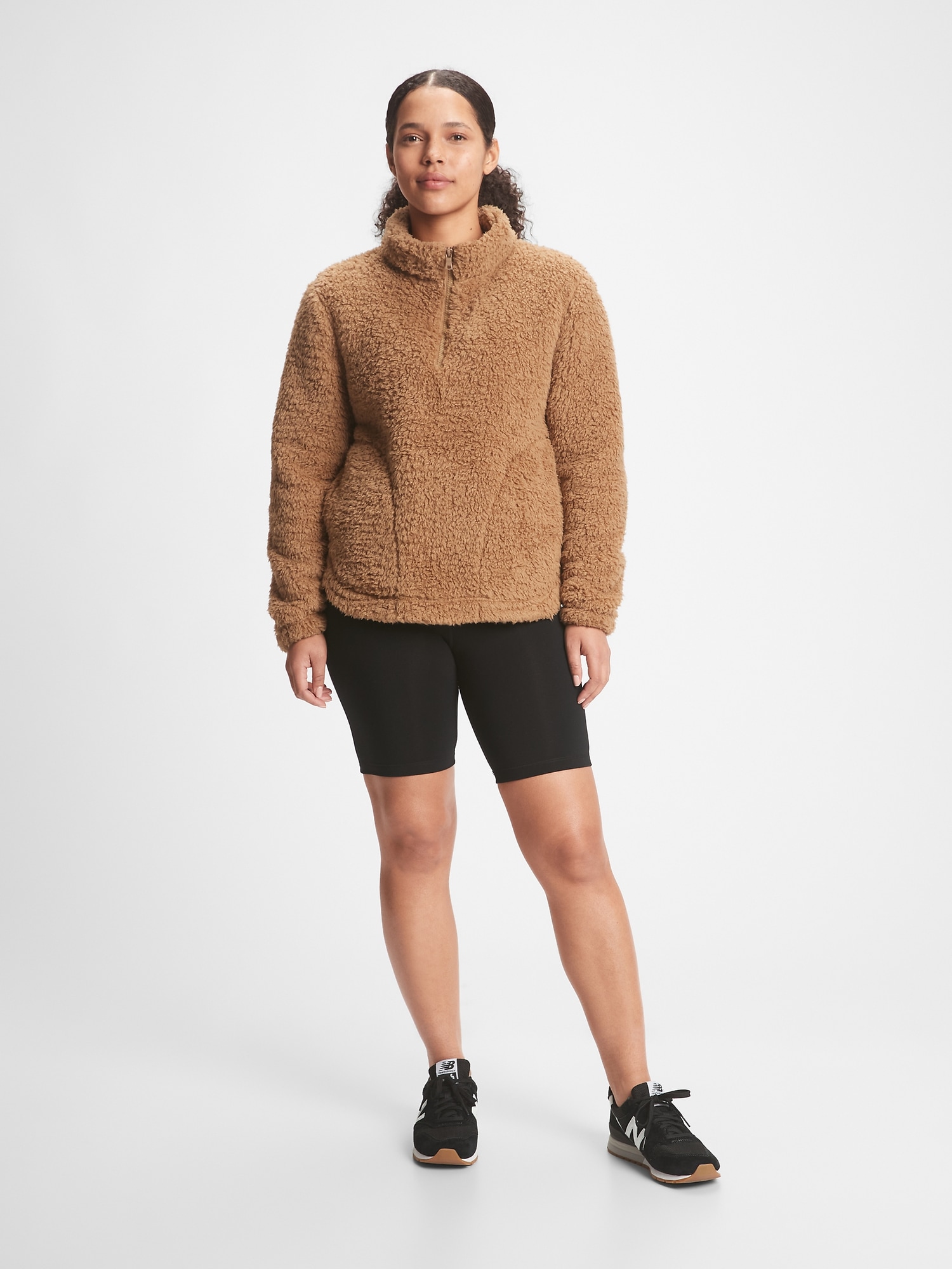 Sherpa Half-Zip Sweatshirt