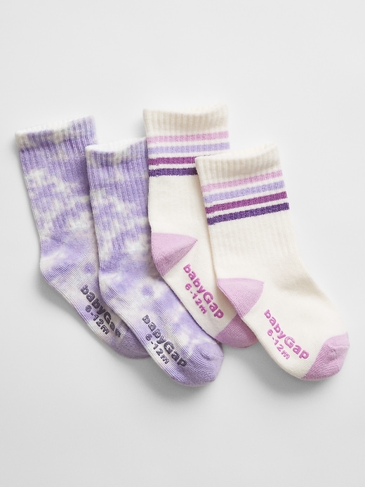 View large product image 1 of 1. babyGap Tie-Dye Crew Socks (2-Pack)