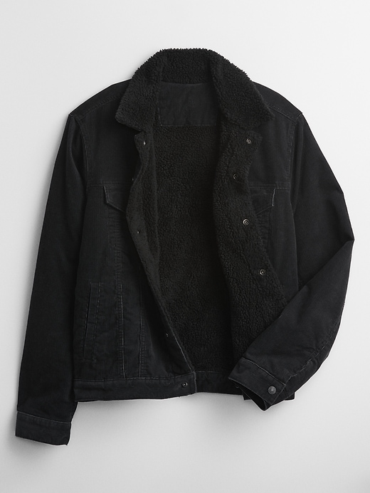 Image number 4 showing, Sherpa-Lined Denim Icon Jacket