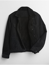 Sherpa-Lined Denim Icon Jacket