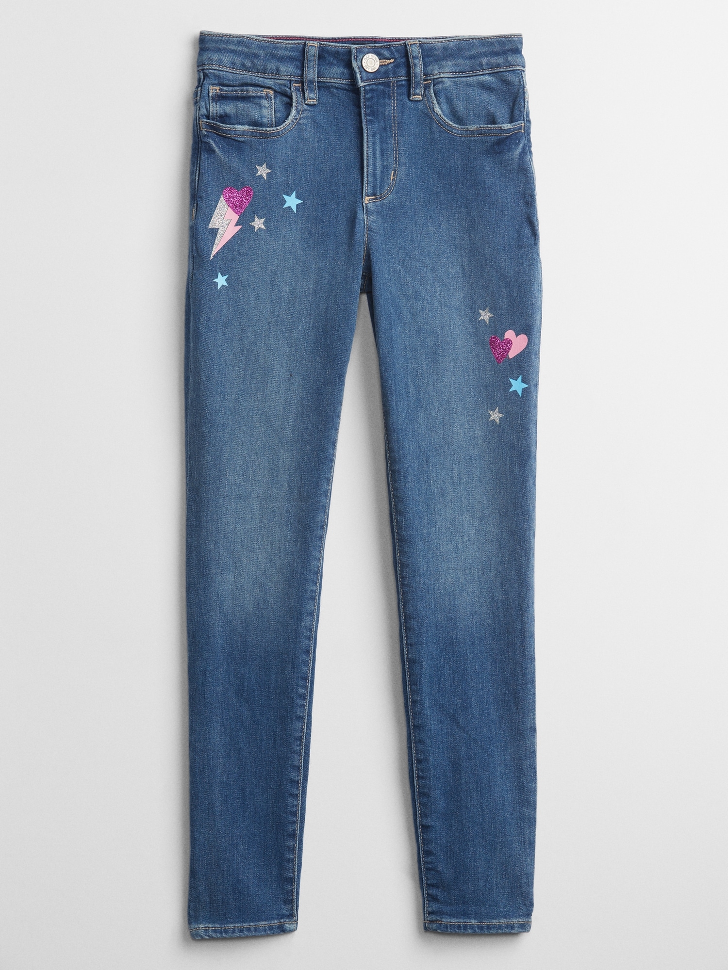Kids High Rise Graphic Jeggings