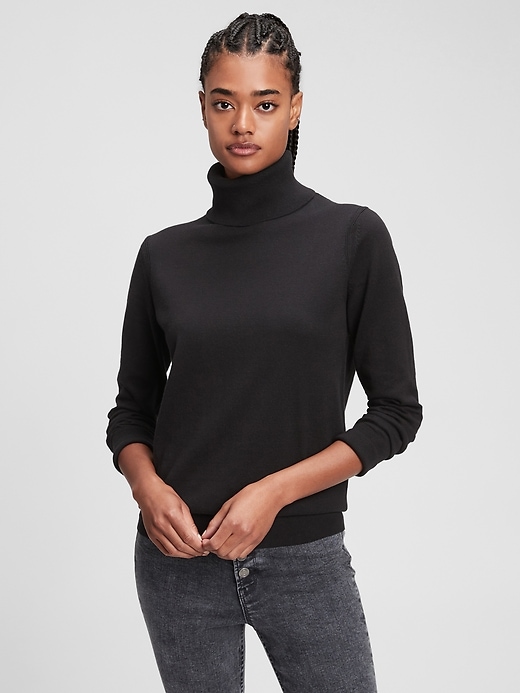 Image number 1 showing, Lightweight Turtleneck Sweater