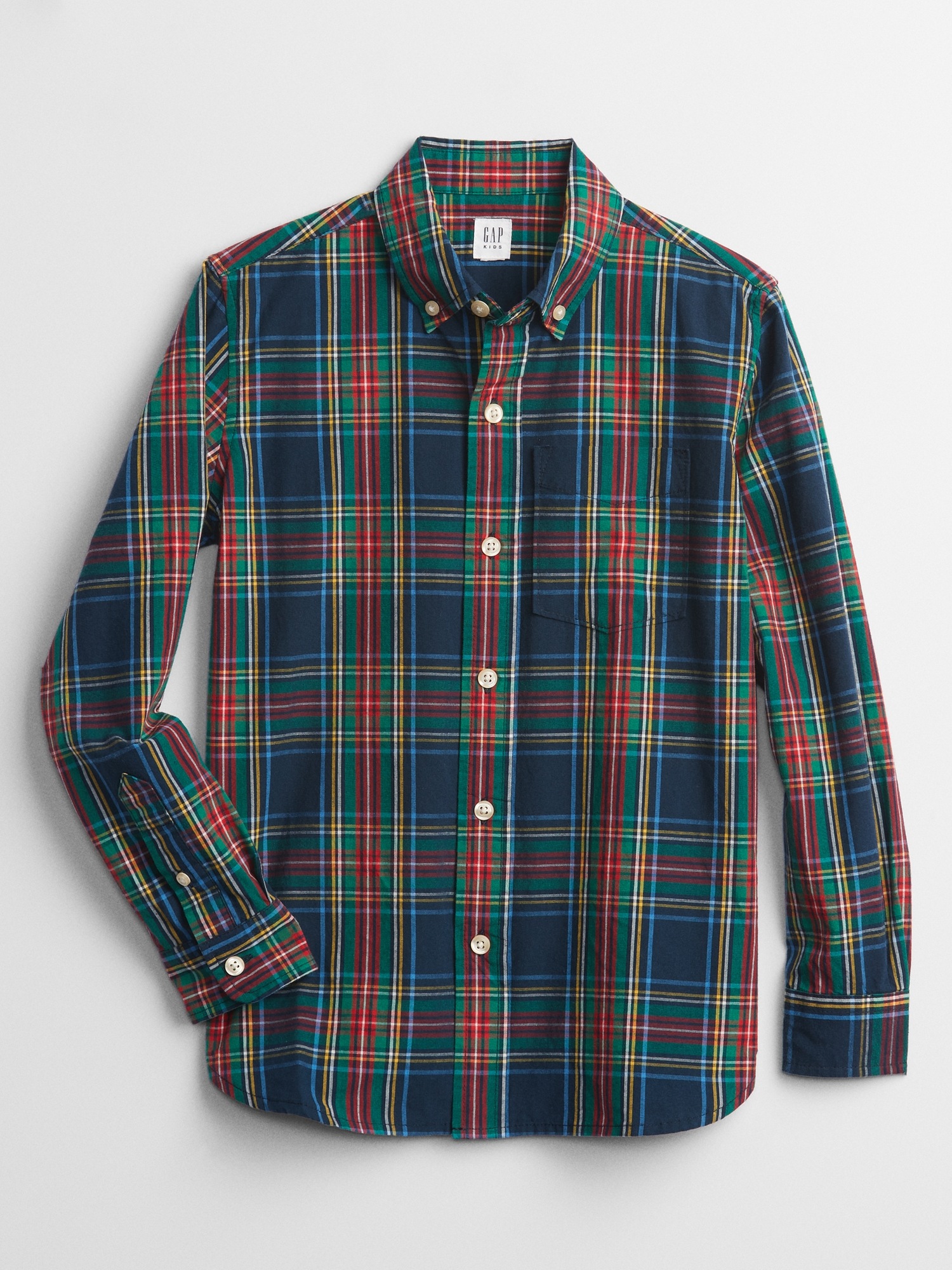 plaid poplin
