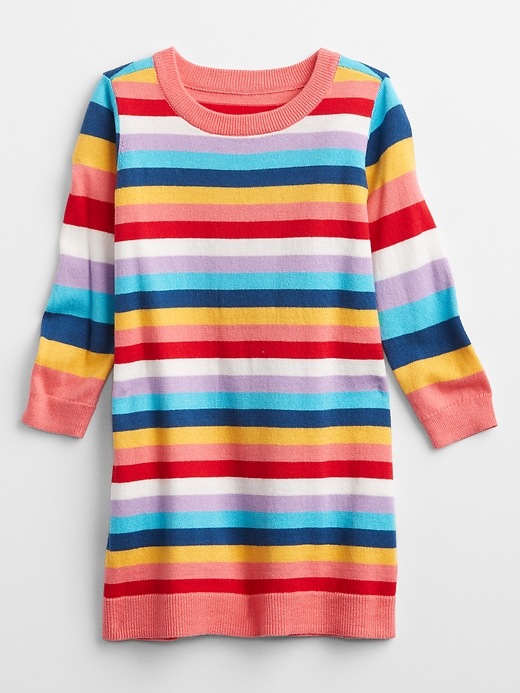 Image number 1 showing, Toddler Stripe Sweater Dress