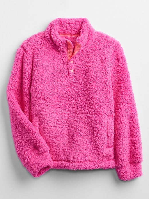 Image number 5 showing, Kids Sherpa Quarter-Zip Sweatshirt