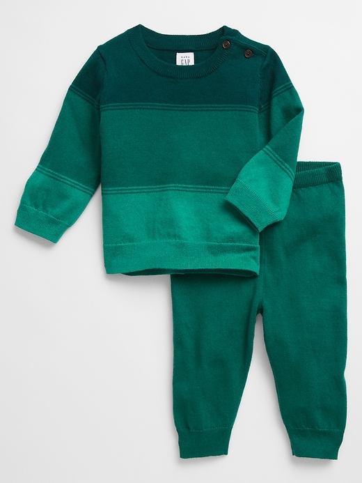 Baby Stripe Sweater Outfit Set
