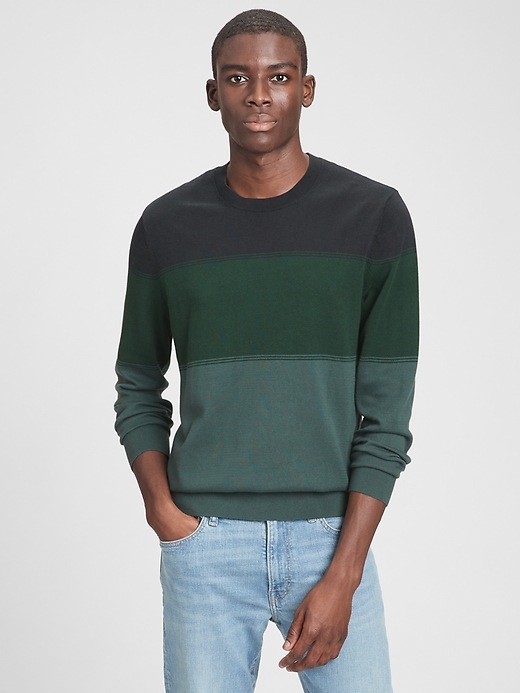 View large product image 1 of 1. Ombre Stripe Sweater
