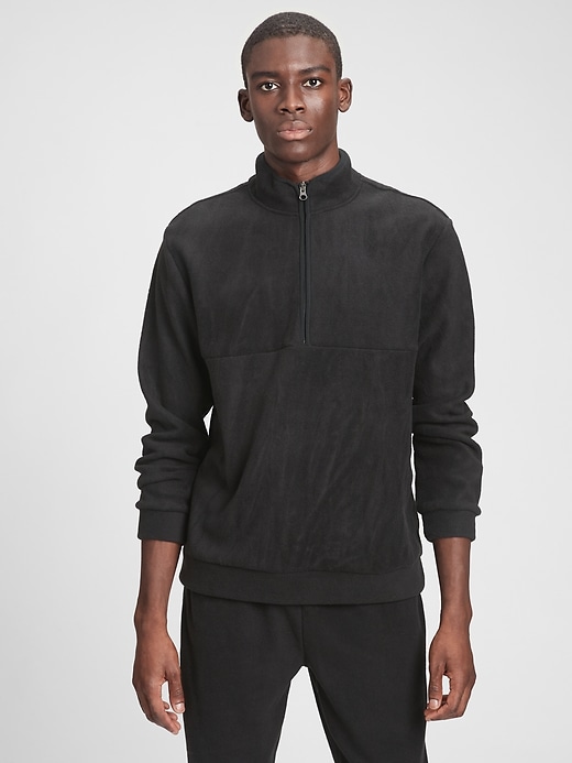 Image number 4 showing, GapFit Microfleece Half-Zip Sweatshirt