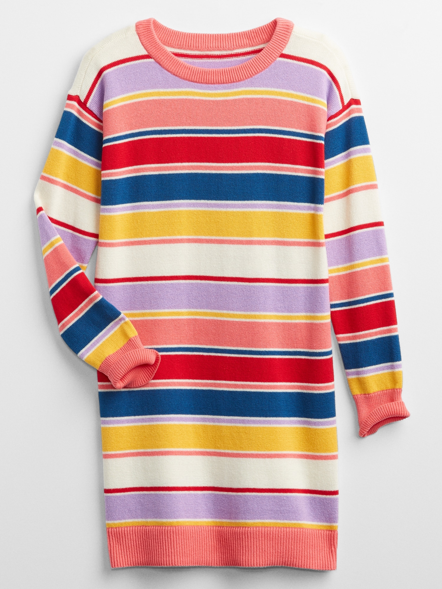 Gap Kids Girls Gray Crazy Stripe Sweater Dress XS 4 5