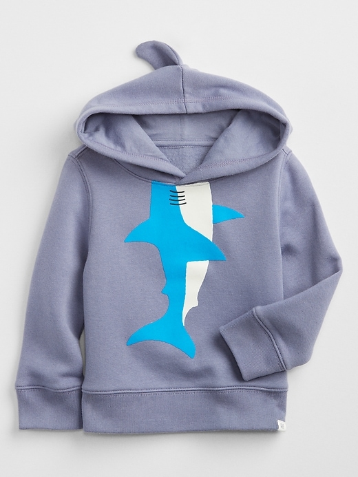 Toddler 3D Shark Graphic Hoodie