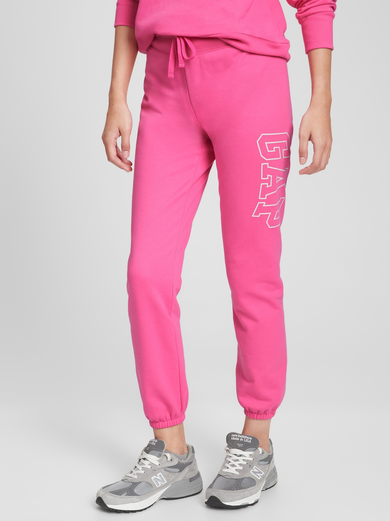 gap logo joggers