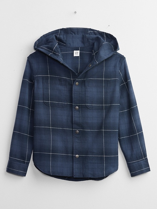 Kids Flannel Hoodie Shirt | Gap Factory