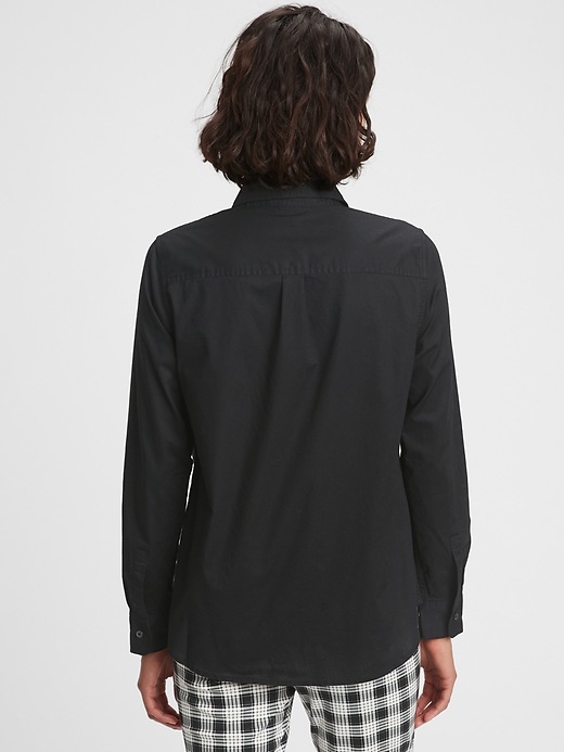 Image number 2 showing, Print Button-Front Shirt 