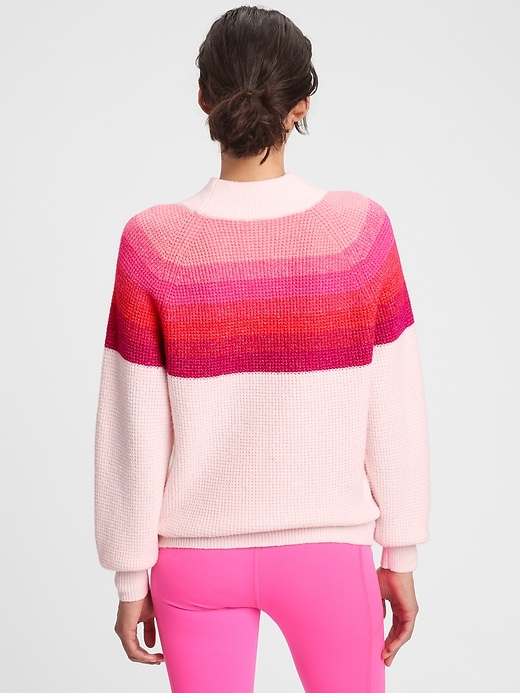 Image number 6 showing, Waffle-Knit Stripe Sweater