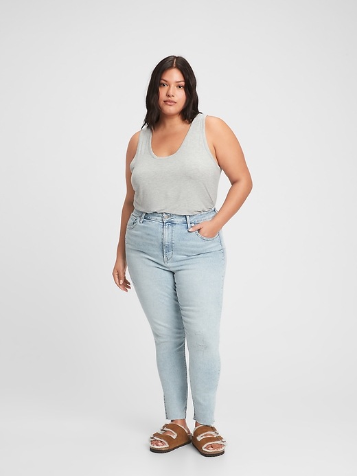 Image number 5 showing, Sky High Destructed Jeans with Washwell
