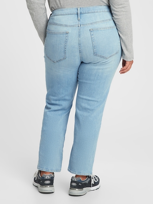 Image number 6 showing, Mid Rise Classic Straight Jeans