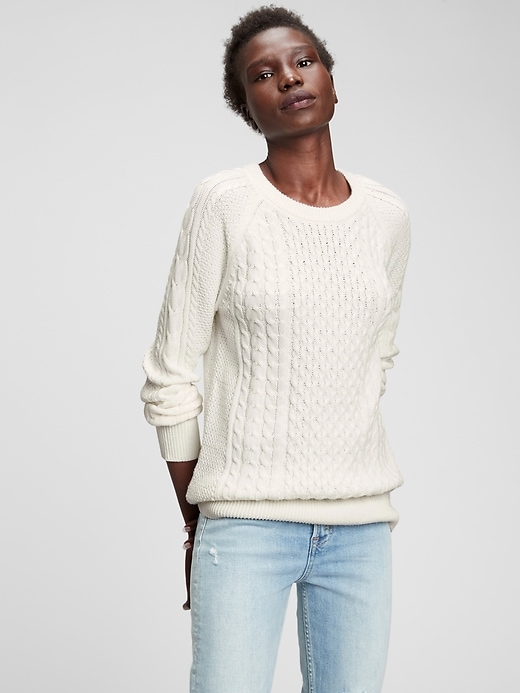 Image number 3 showing, Cable Knit Sweater