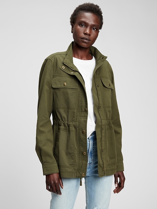 Gap Factory Women's Utility Jacket Army Jacket Green Size S