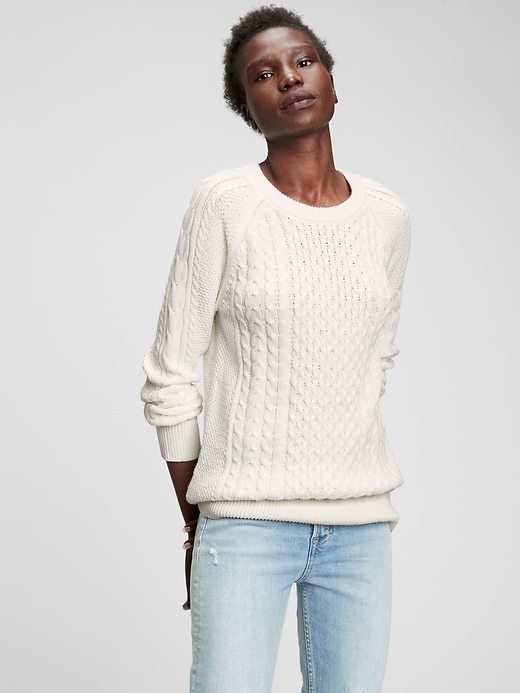 Image number 1 showing, Cable Knit Sweater