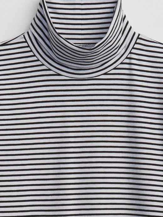 Image number 8 showing, Stripe Turtleneck T-Shirt
