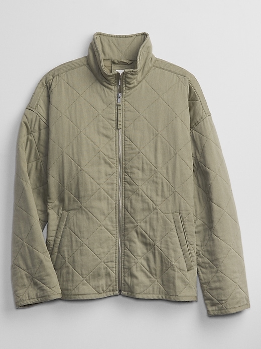 Image number 5 showing, Quilted Bomber Jacket