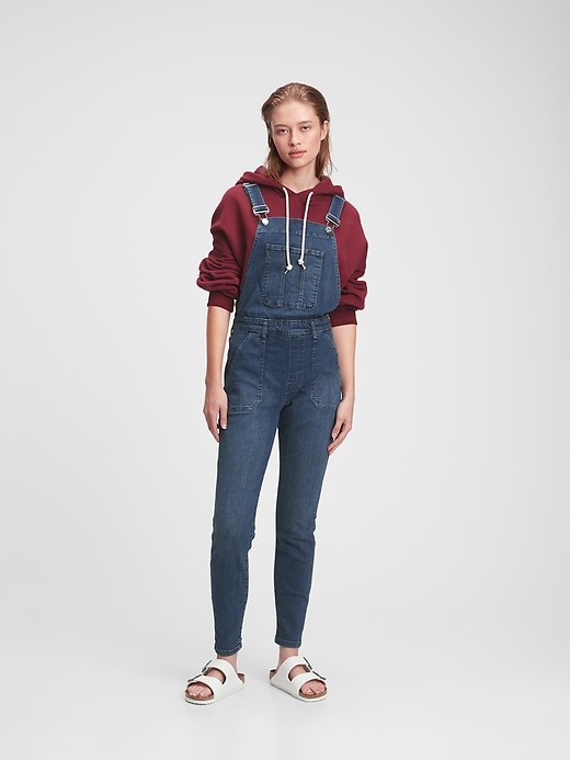 Image number 3 showing, Skinny Denim Overalls