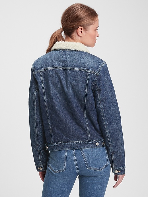 Image number 6 showing, Sherpa Denim Icon Jacket with Washwell