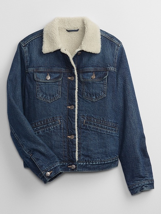 Image number 7 showing, Sherpa Denim Icon Jacket with Washwell