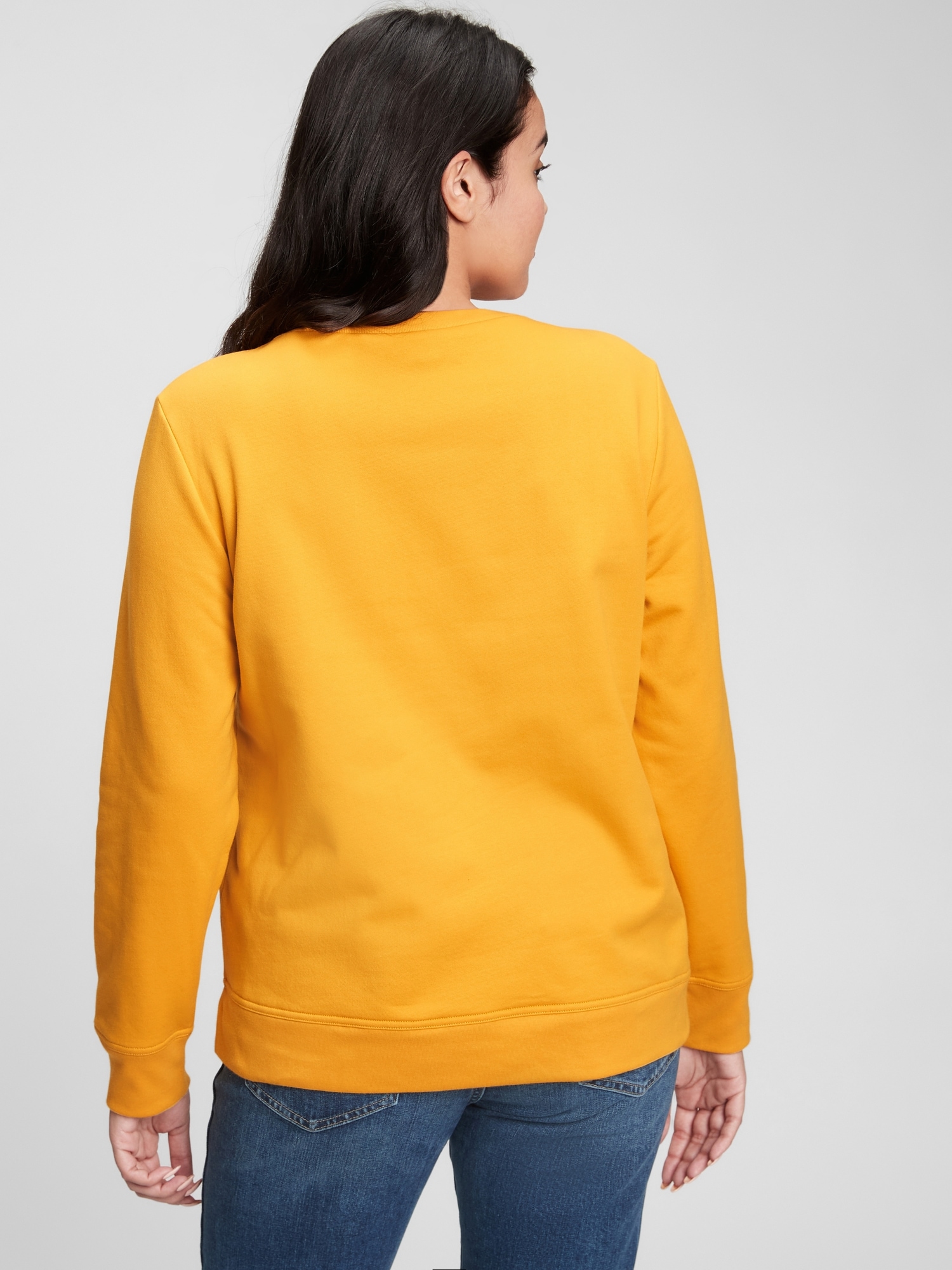 yellow crew sweatshirt